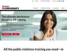 Tablet Screenshot of pr-university.com